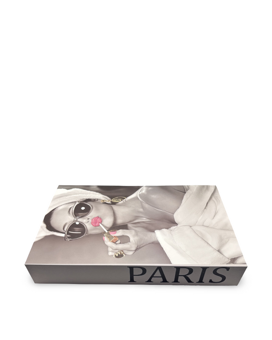 Caja de almacenamiento como libro falso Paris