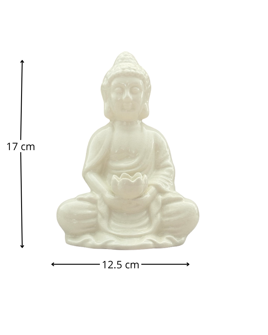 Figura decorativa Buda de cerámica