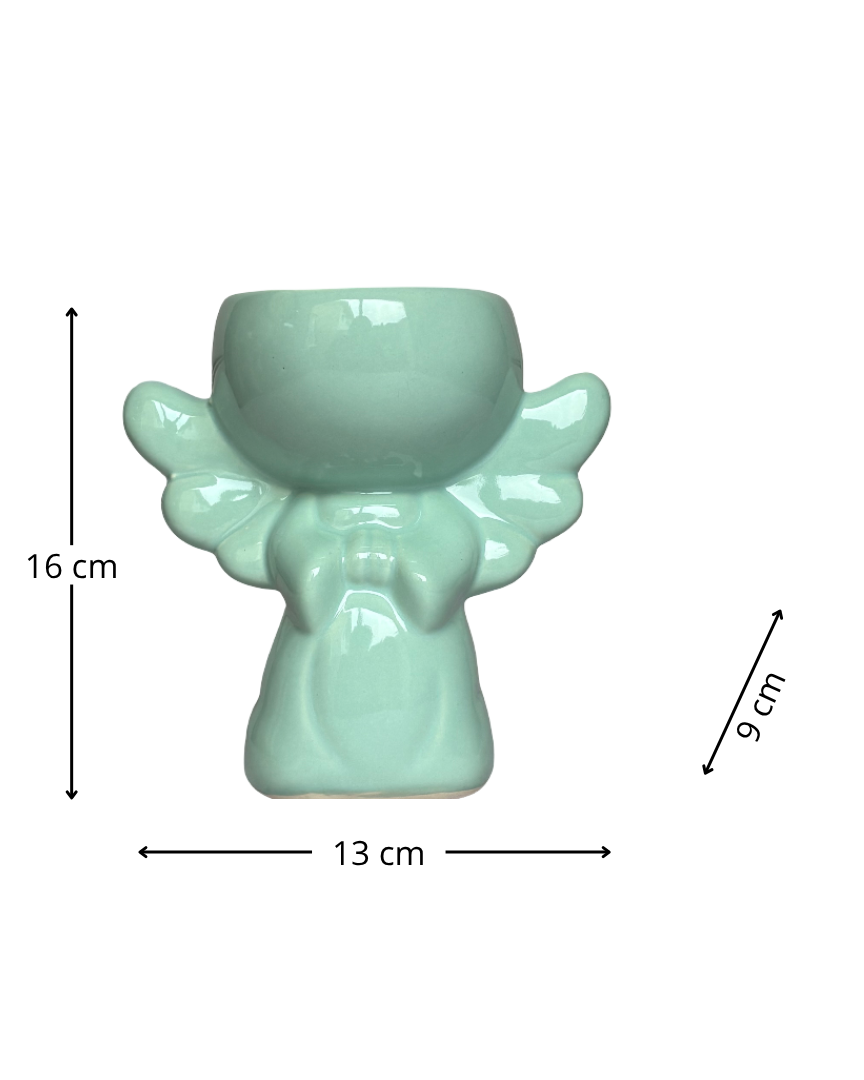 Maceta cerámica ángel