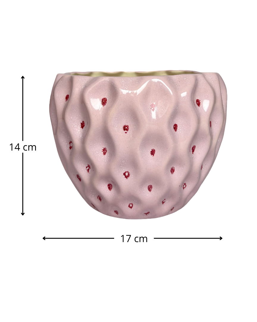 Maceta de cerámica Fresa