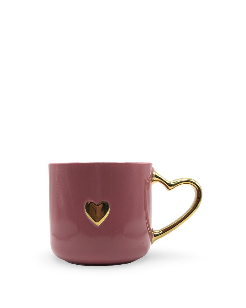 Taza de cerámica rosa Mimos