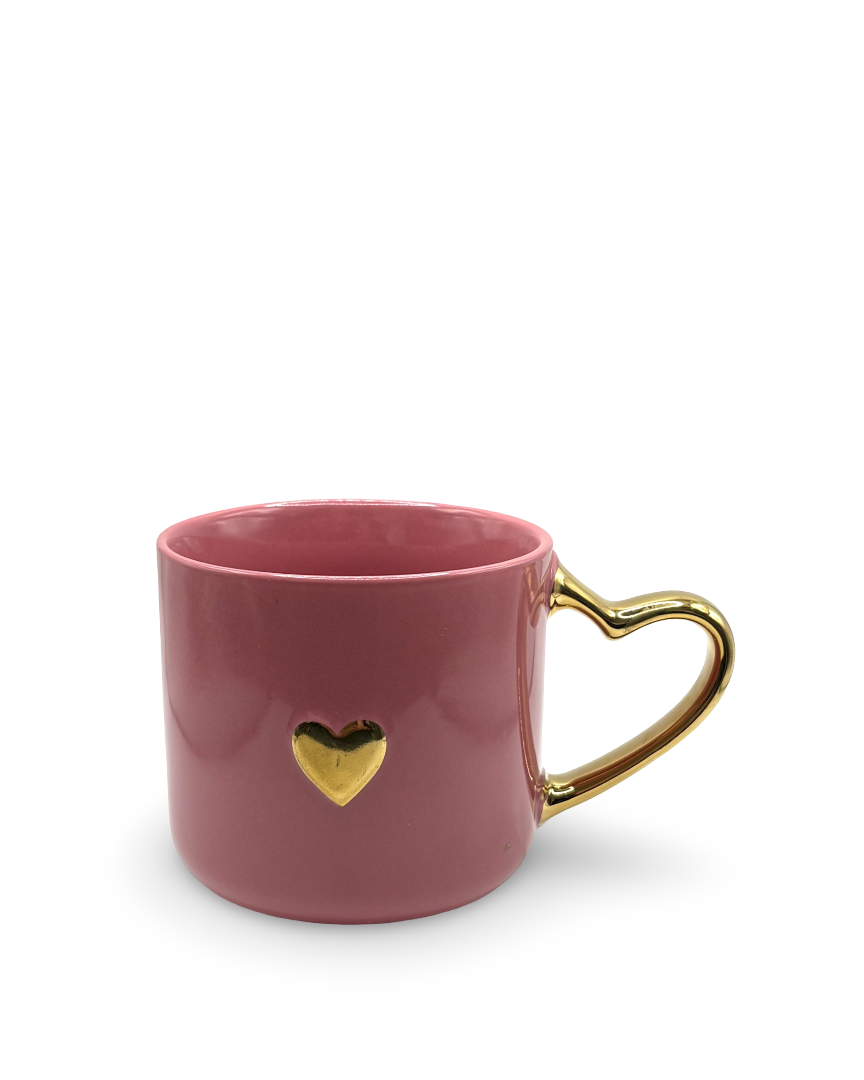 Taza de cerámica rosa Mimos