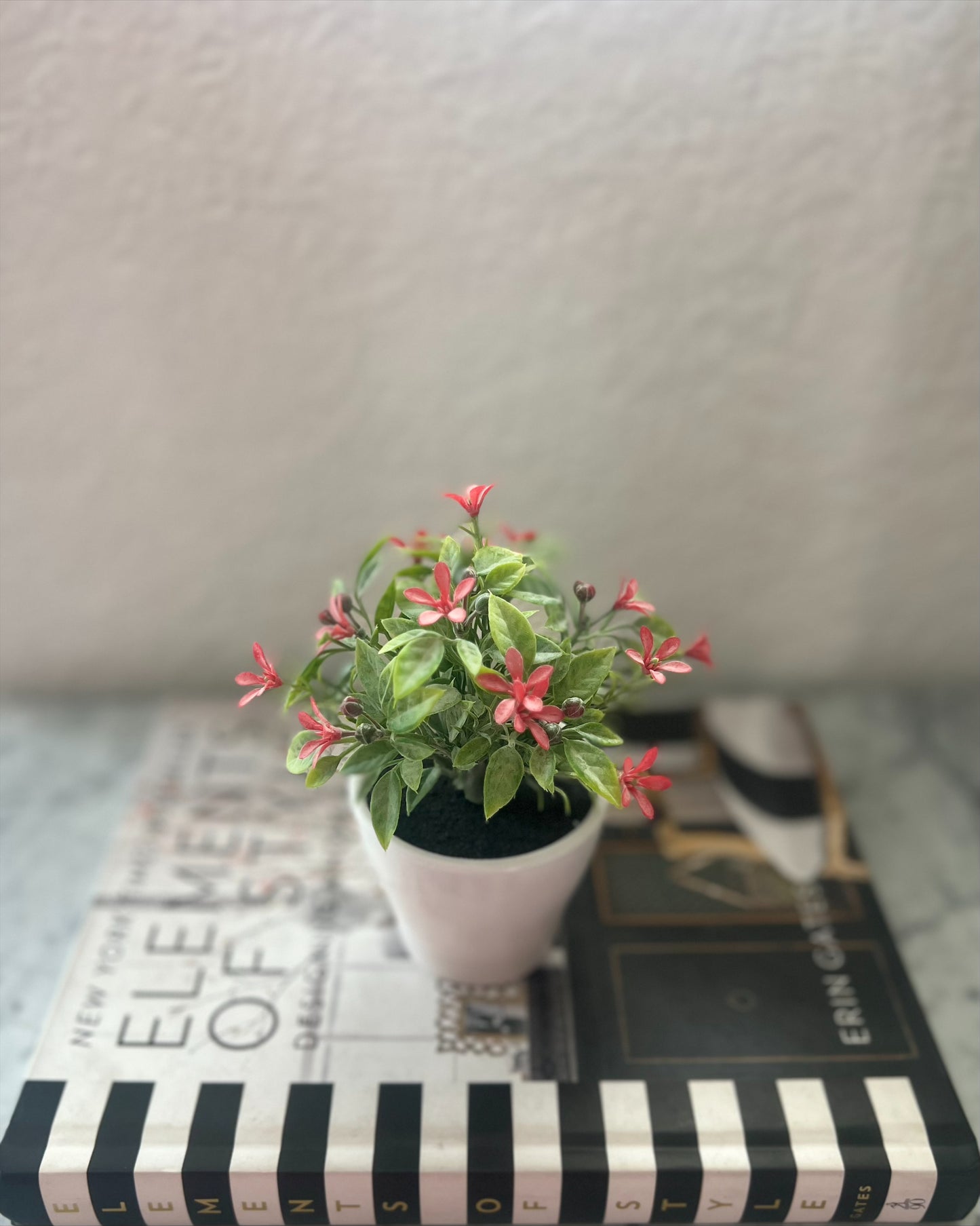 Maceta mini con planta artificial Miniu