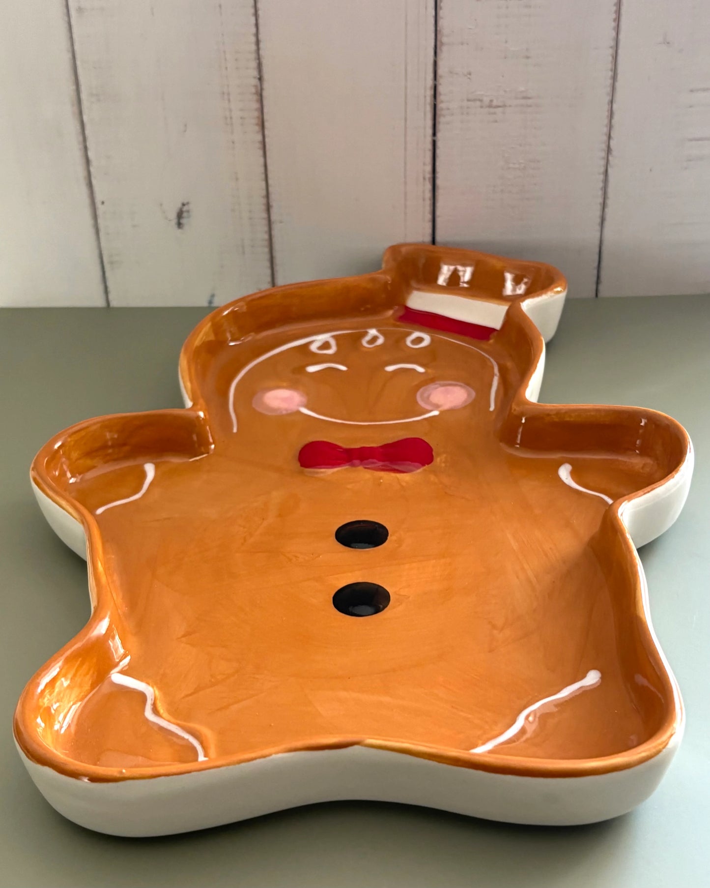 Platón Navideño Muñeco de Jengibre