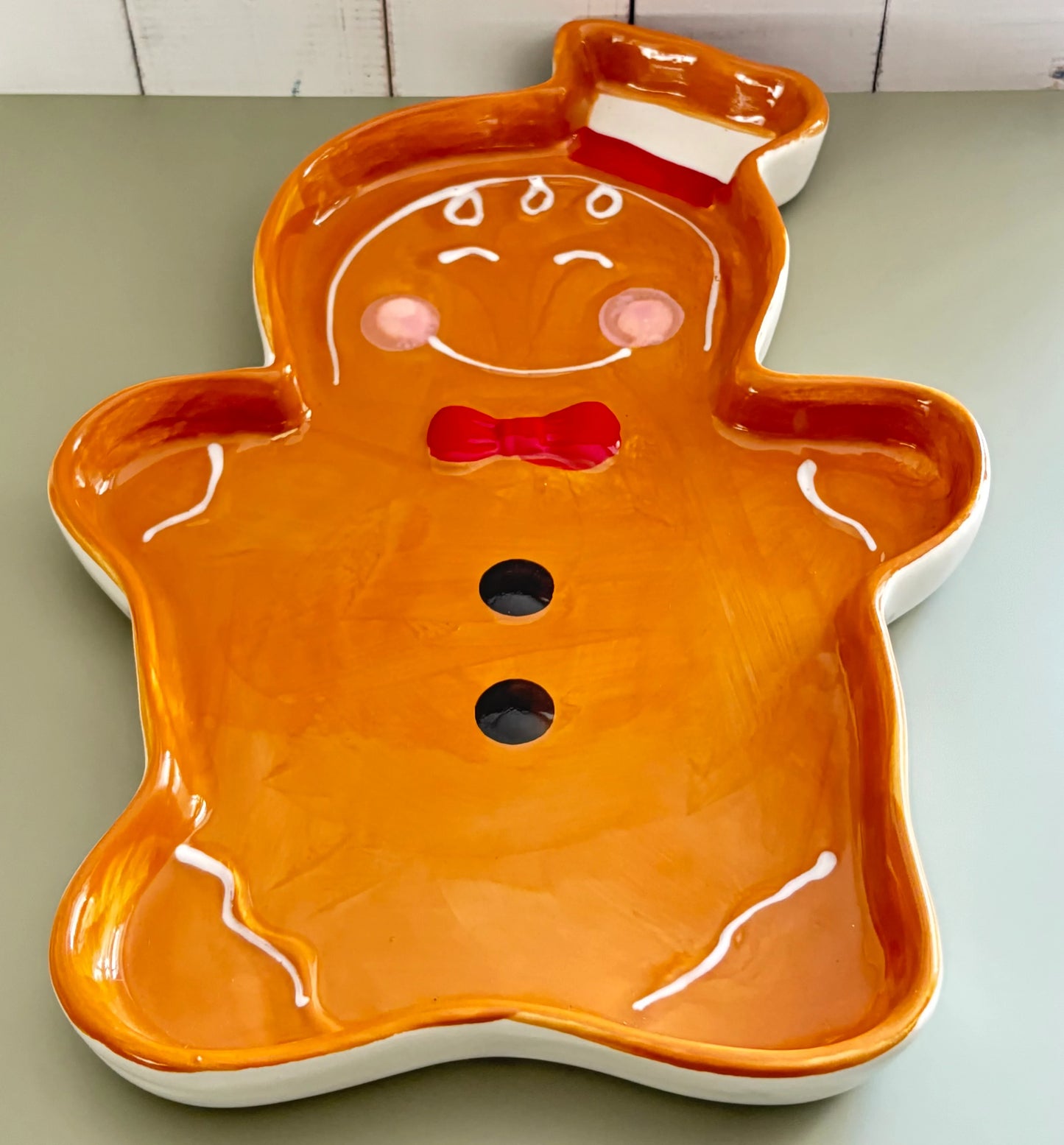 Platón Navideño Muñeco de Jengibre