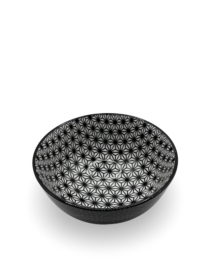 Juego de 3 tazones y charola pequeña Nipón