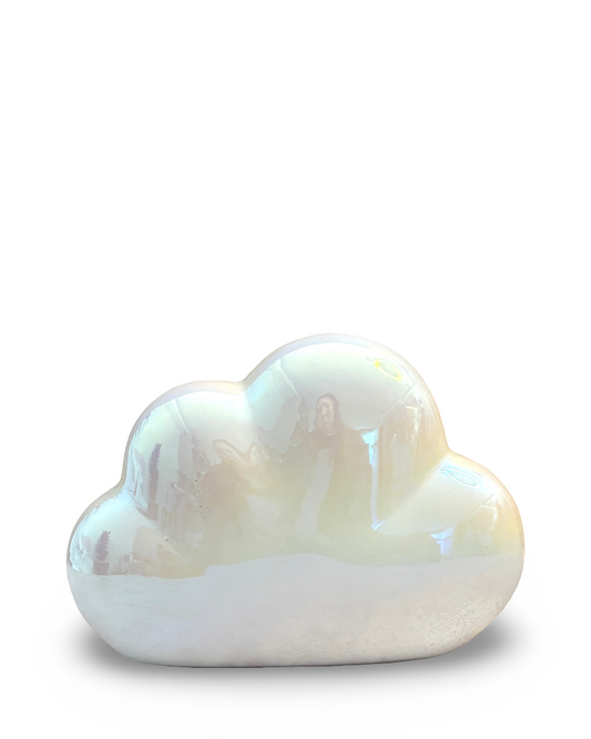 Alcancía decorativa de cerámica Nube