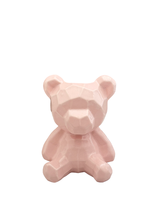 Maceta de cerámica Oso rosa