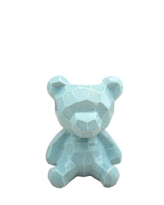 Maceta de cerámica Oso azul