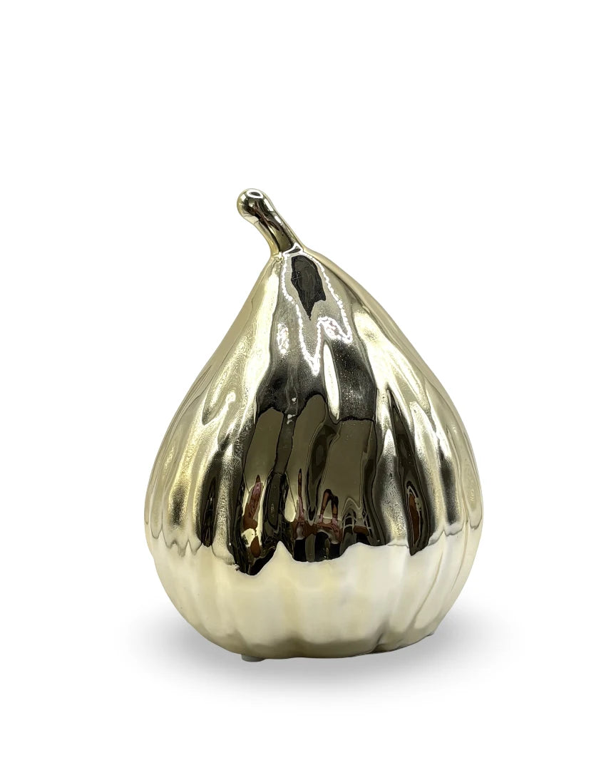 Figura Decorativa Pera Ouro