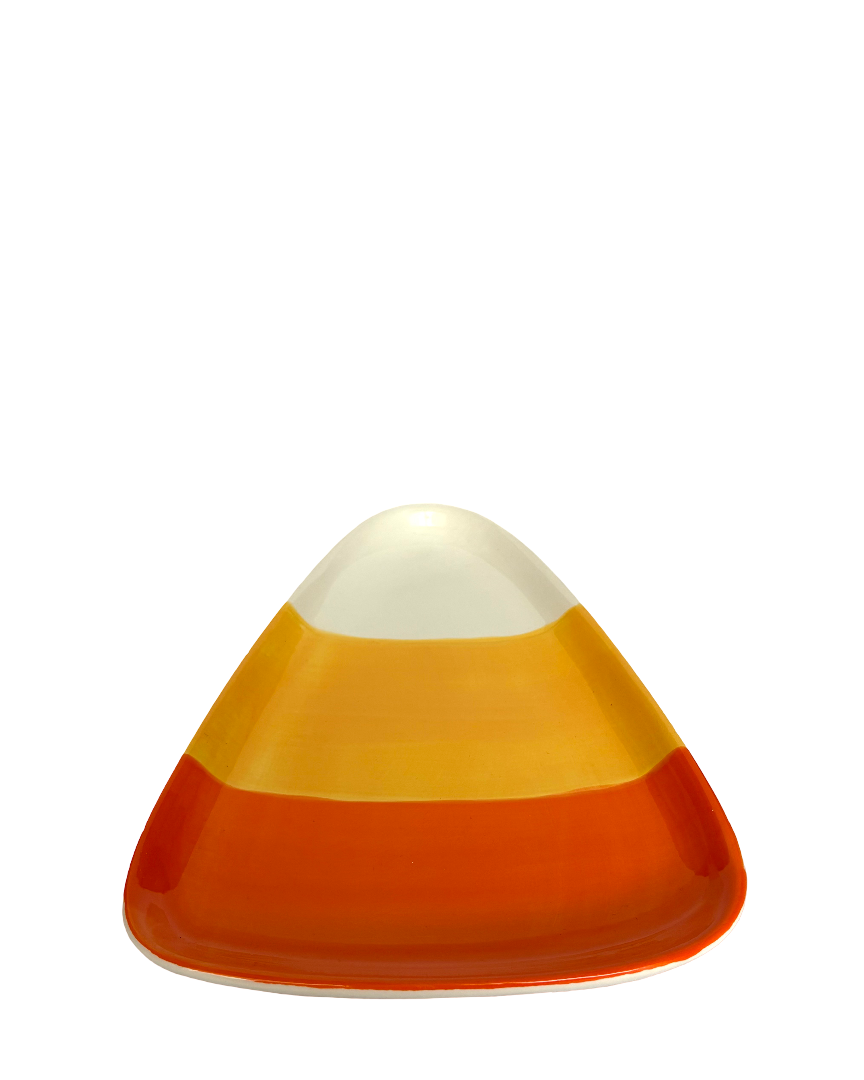 Plato de cerámica Candy Corn