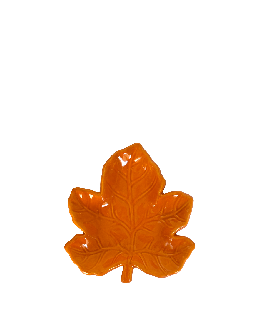 Plato otoñal hoja maple