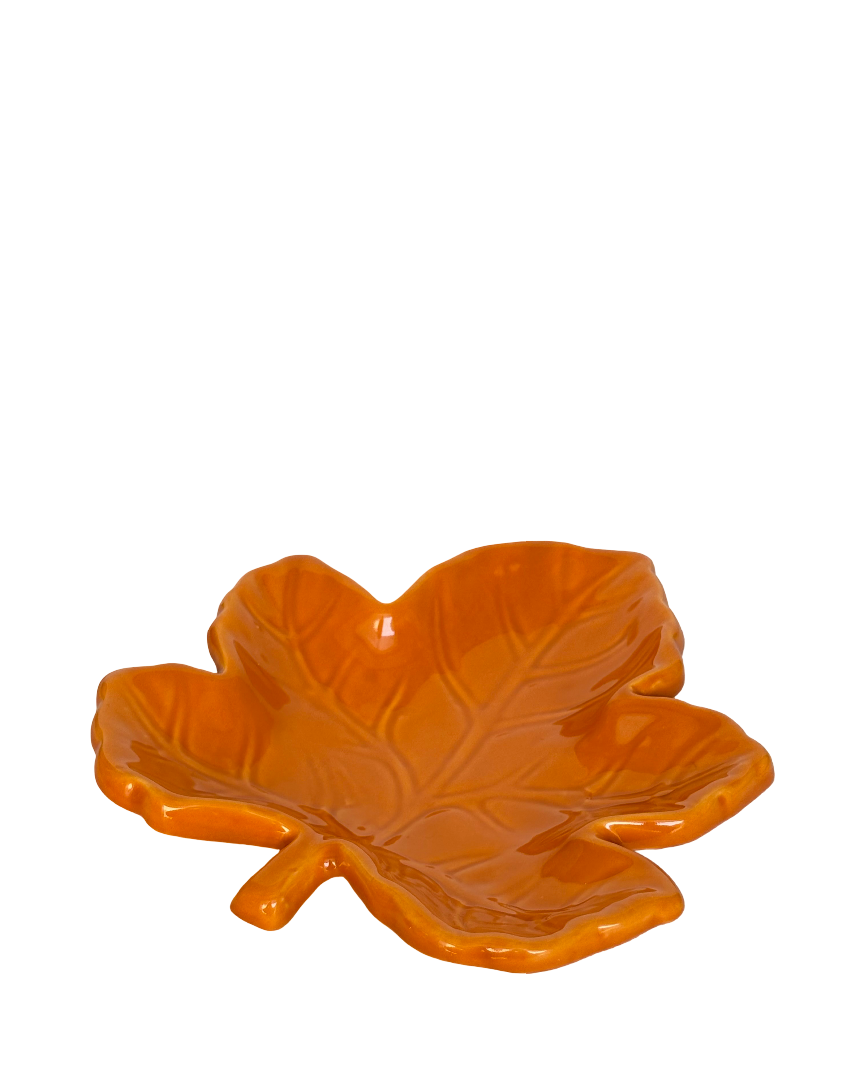 Plato otoñal hoja maple