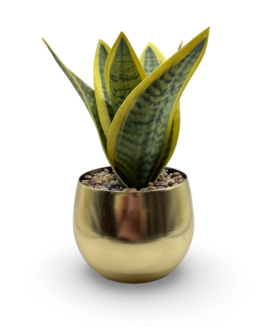 Maceta chica con planta artificial Romi