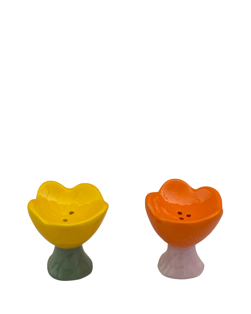 Salero y pimentero de cerámica Primavera