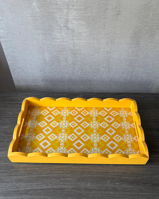 Charola decorativa rectangular Amaranta