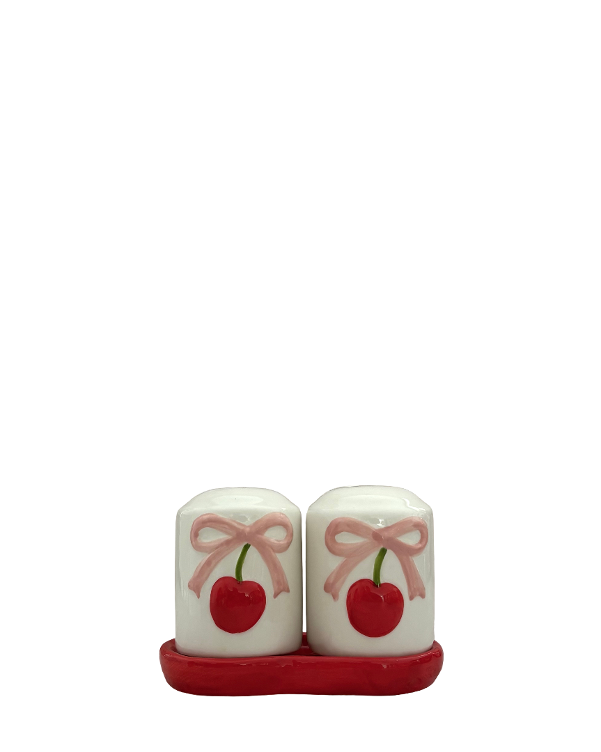 Set de salero y pimentero Cherry
