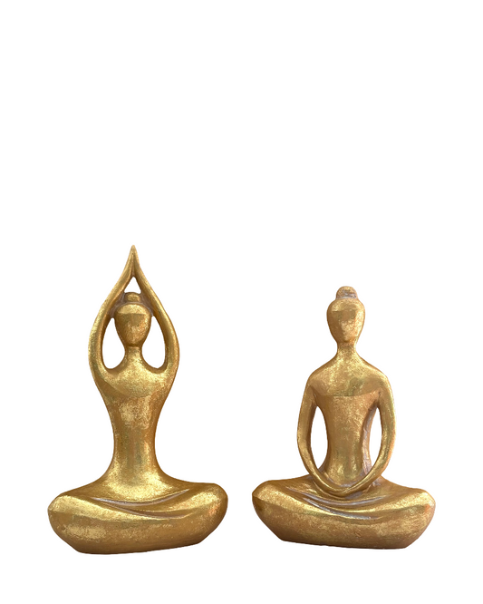 Set de figuras decorativas meditación