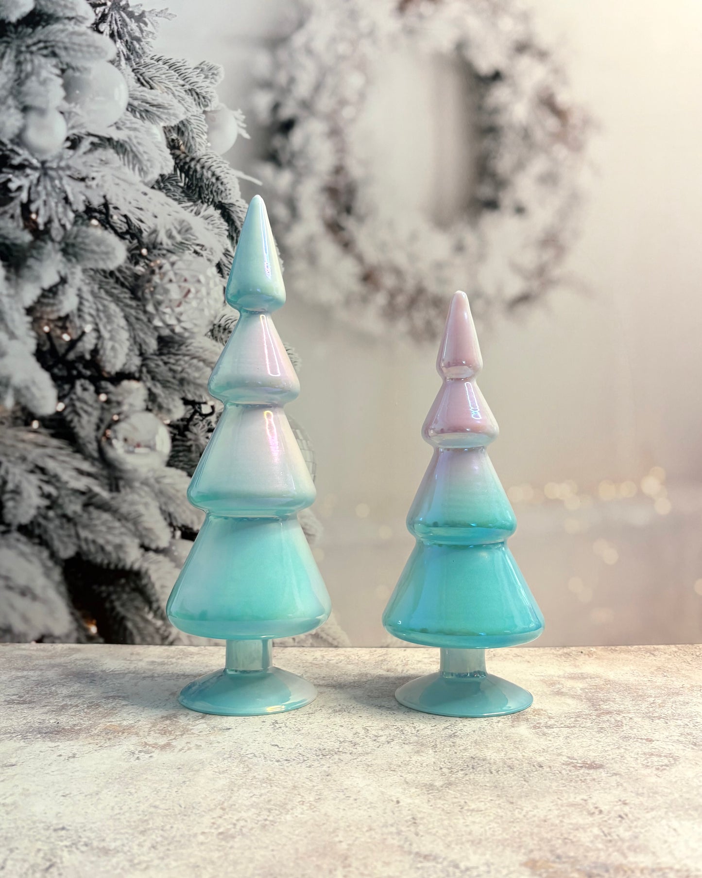 Set de Pinos Navideños Tornasol