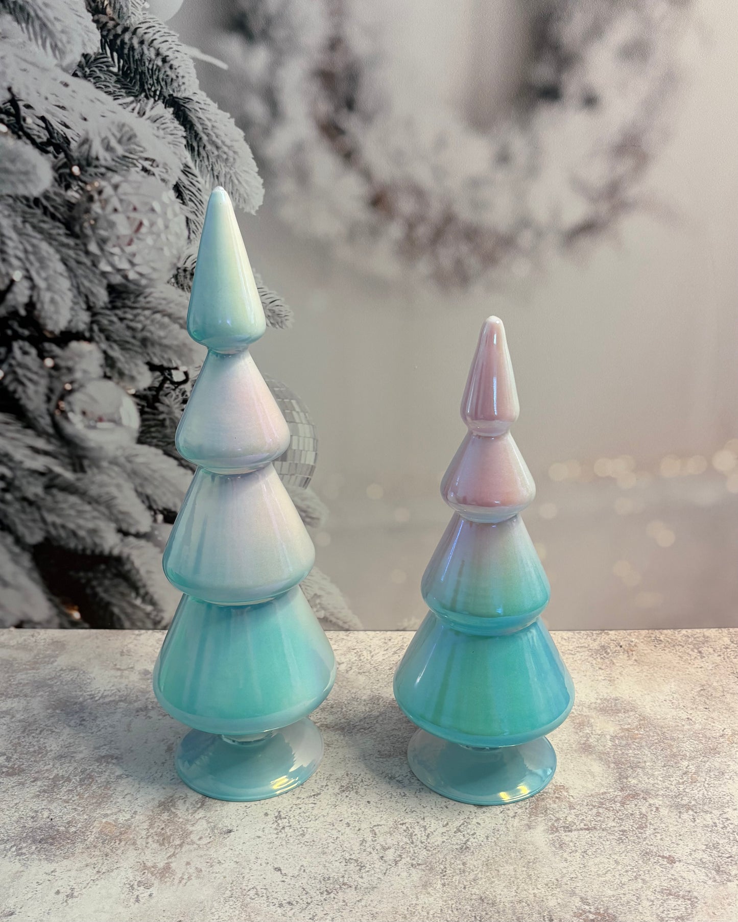 Set de Pinos Navideños Tornasol