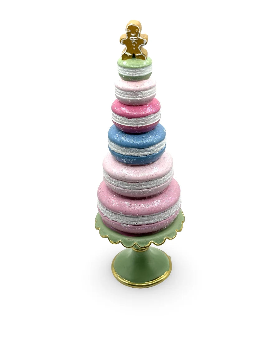 Figura Decorativa Navideña Torre Macarrón