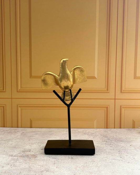 Figura decorativa ave de resina Vera