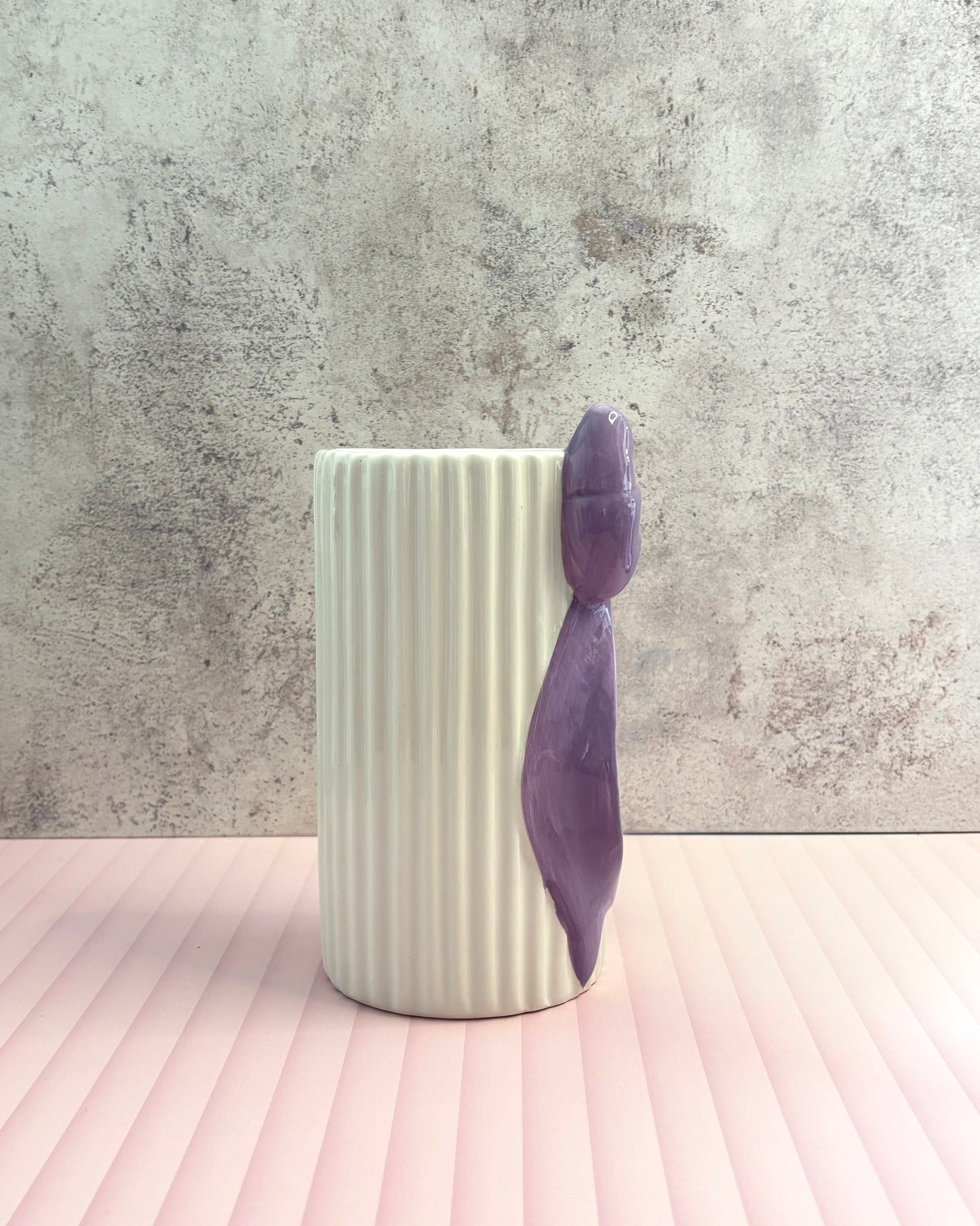 Florero de cerámica con moño Violette