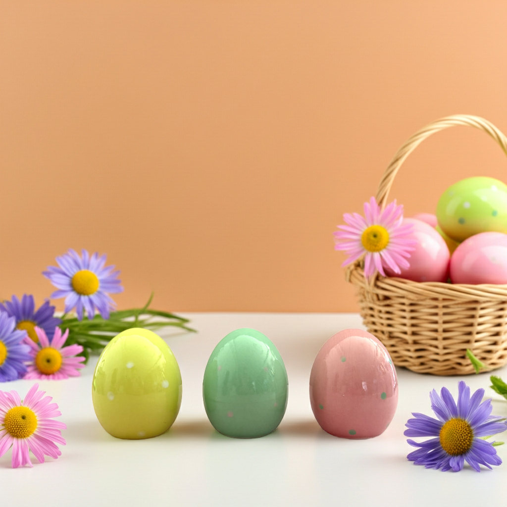 Figuras de cerámica Huevos de Pascua