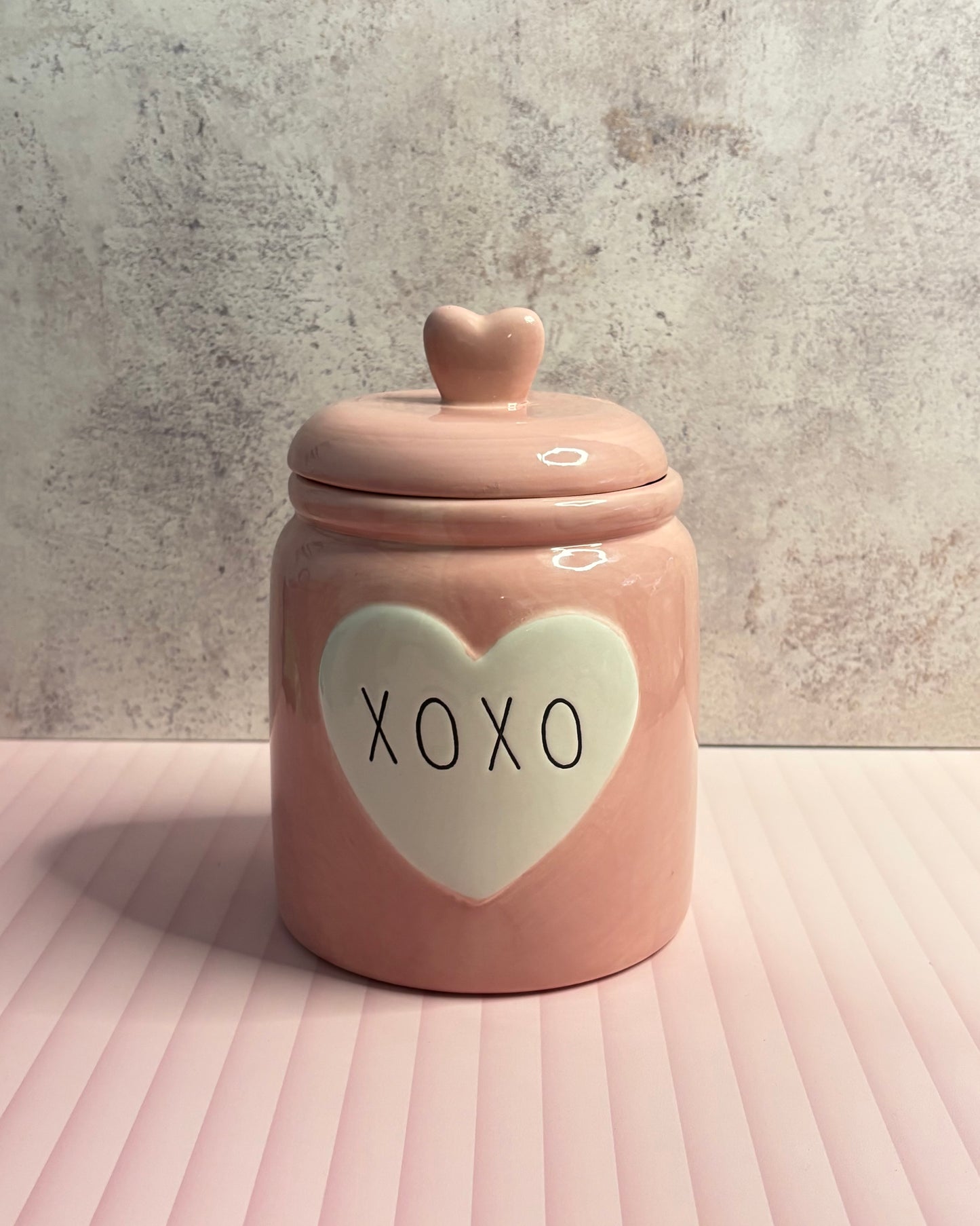 Galletero de cerámica rosa Xoxo