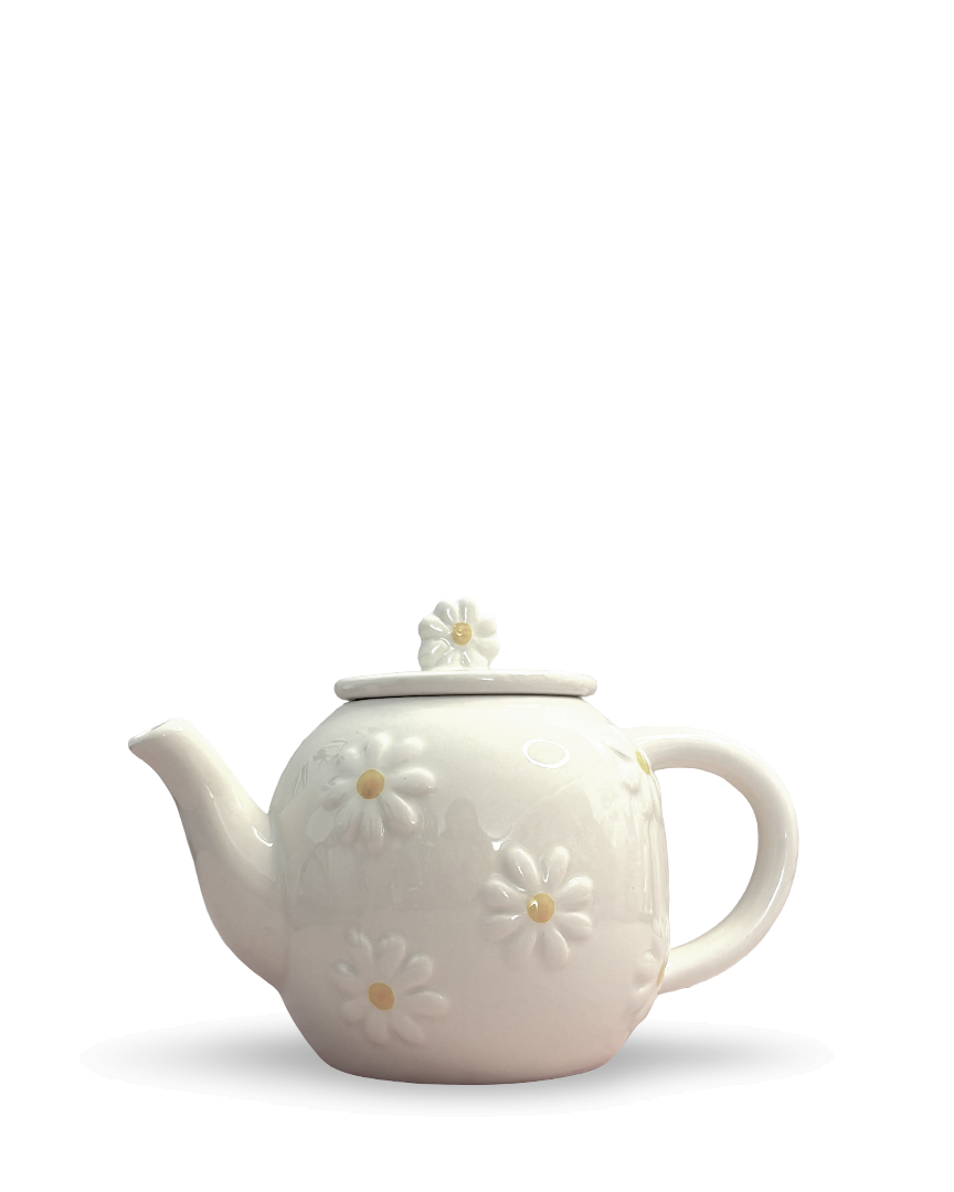 Tetera de cerámica Margaritas