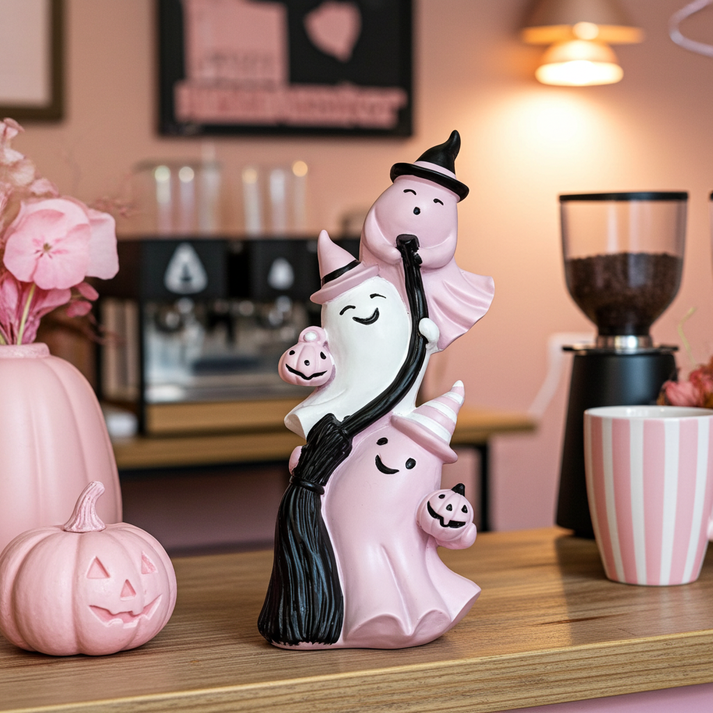 Figura decorativa pink halloween
