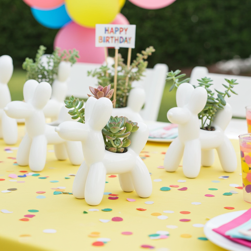 Maceta cerámica Balloon Dog
