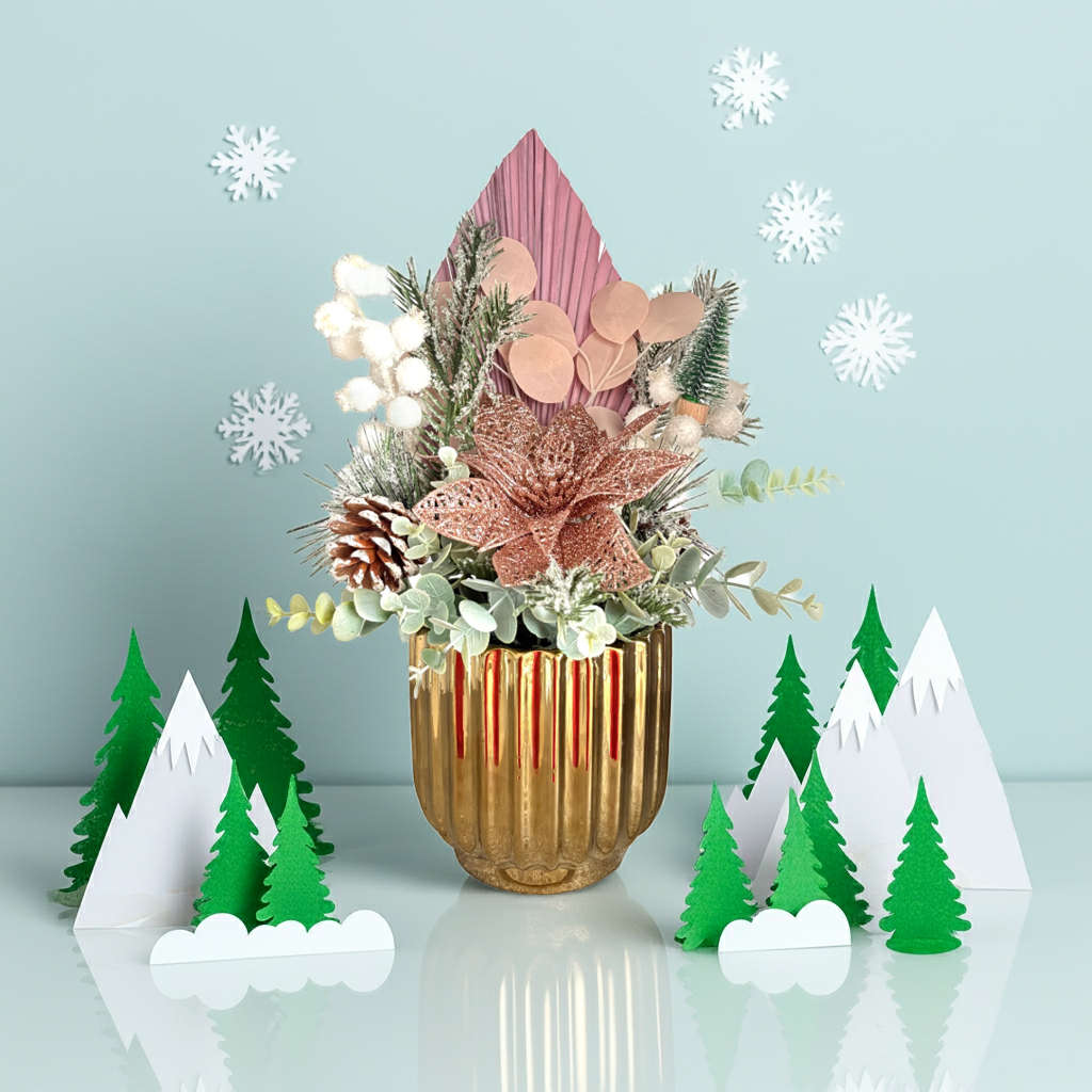 Centro de mesa Navideño Pinkmas