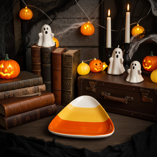 Plato de cerámica Candy Corn