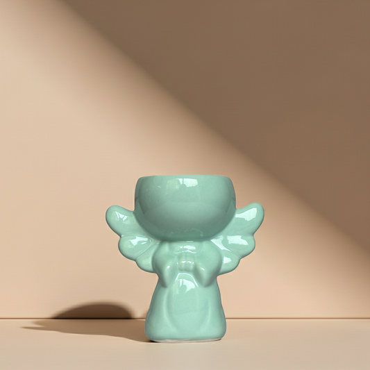 Maceta cerámica ángel